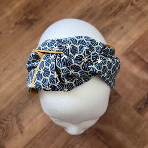 Cucitorino Geometric Floral Top Knot Headband Japanese Asian Inspired Fabric NEW